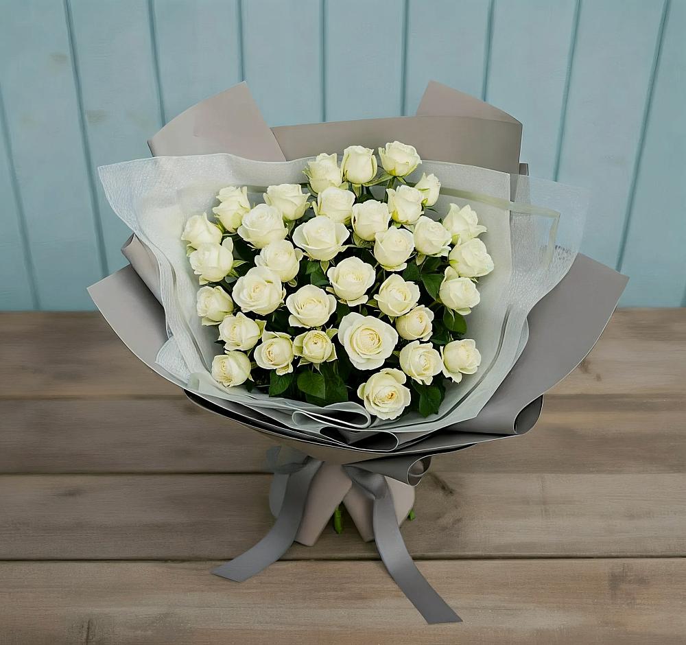 Букет Белоснежная нежность в Абакане