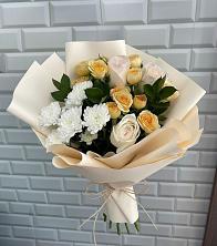 Букет цветов из:  Розы и Хризантемы в Абакане