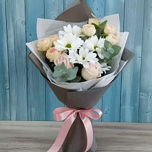 Букет цветов из:  Хризантемы и Розы #REPLACE_PRED# Абакане