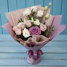 Букет цветов из:  Розы и Лизиантусы в Абакане
