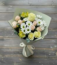 Букет цветов из:  Альстромерии, Розы и Хризантемы #REPLACE_PRED# Абакане