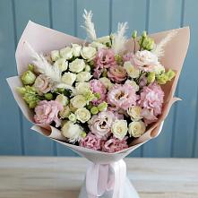 Букет цветов из:  Альстромерии и Розы в Абакане